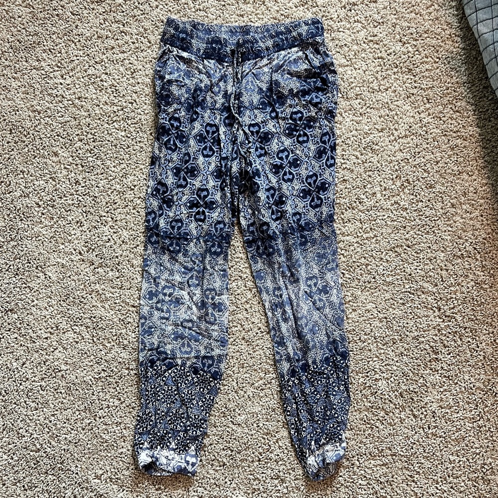 Mavi Blue Printed Drawstring Lounge Pants size XS